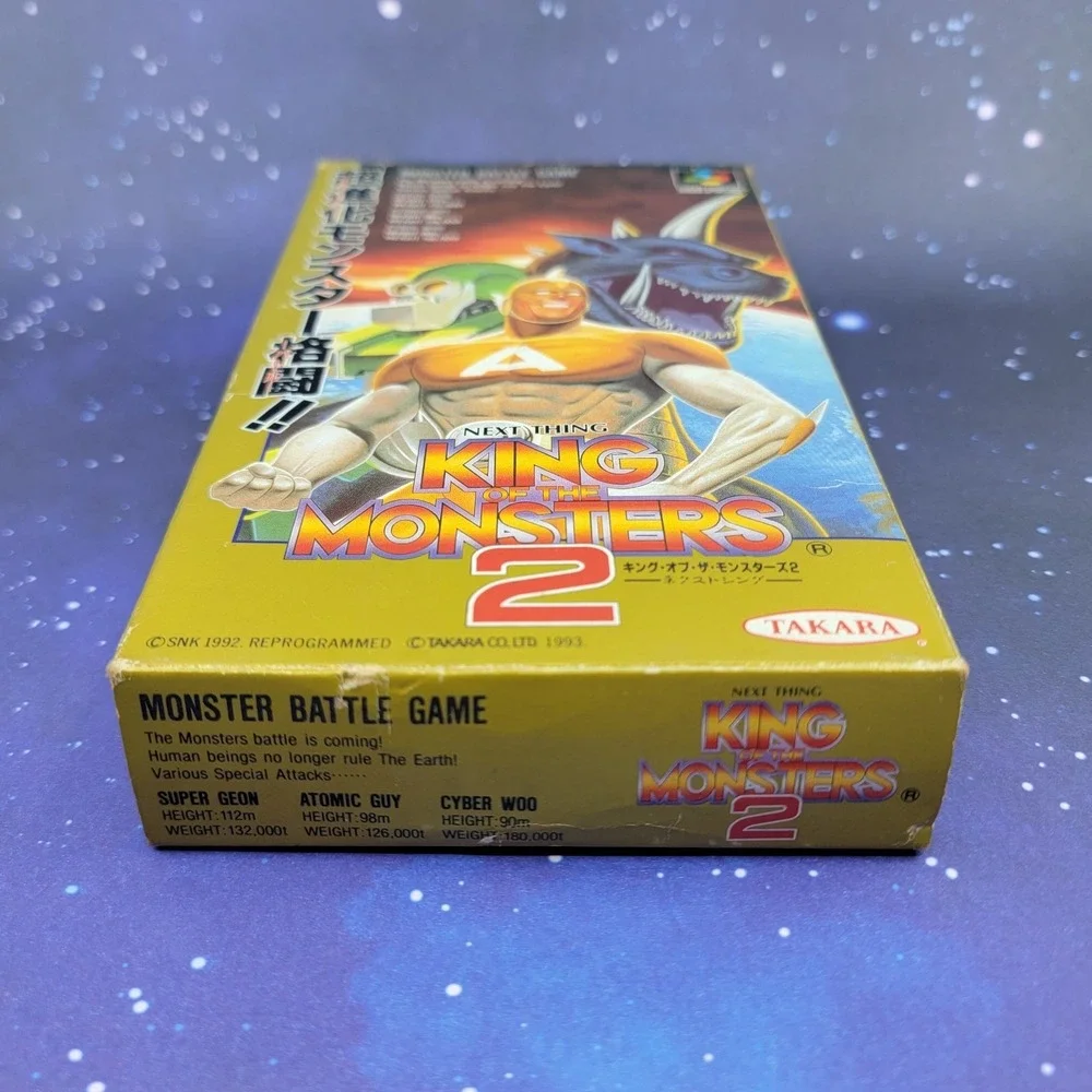 King of Monsters 2 (Nintendo Super Famicom) Video Game w/ Box & Manual 1569